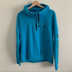 Victoria’s Secret PINK blue cowl neck sweatshirt